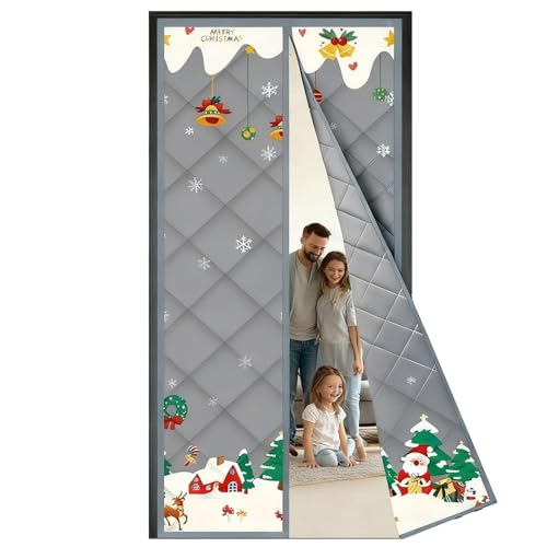 Rideau thermique isolant anti froid magnétique pour porte de balcon et entrée