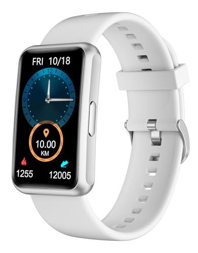 HUAKUA Schrittzähler Uhr (Ohne app und Handy) 1,47 Zoll Touchscreen Einfach Smartwatch Fitness Tracker mit Kalorienzähler,Schlafmonitor,Stoppuhr Wasserdicht IP68,Timer Fitnessuhr für Gehen Laufen