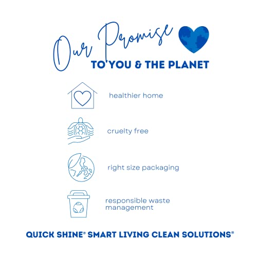 Quick Shine Spray Mop Refill Pad 15"W X 5.5"D | Washable & Reusable | Dual Action Scrubbing Strips For Thorough Cleaning | Highly Absorbent Microfiber | Use W/Quick Shine Multi-Surface Spray Mop #TOP5