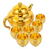 ABOOFAN 1 Satz Teekannen mit Buddha Weihwasserbecher für Anbetung und Robustes Kunststoffdesign für Zeremonien und Tägliche Nutzung Komfortable Tassen für und Opfergaben