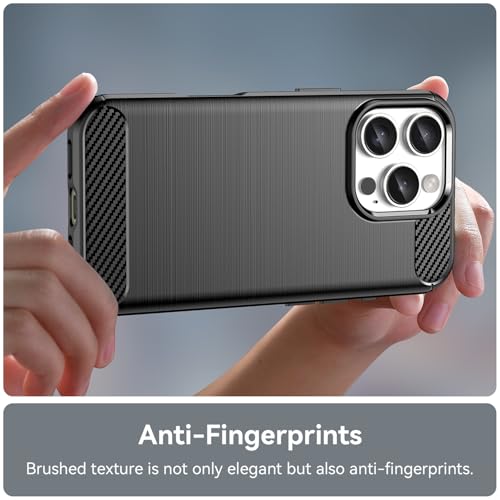 Coque iPhone 16 Pro fine en TPU robuste avec protection antichoc noire - 5