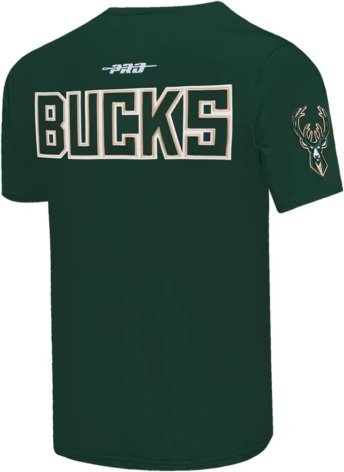 Pro Standard Mens NBA Milwaukee Bucks City Ransom Short Sleeve Tee Forest Green 2XL - Image 4