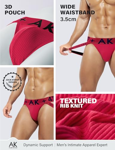 Arjen Kroos Men's Sexy Jockstrap Cotton Underwear with Supportive Straps & Pouch Design3