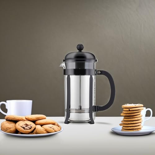 Image of Bodum 34oz Chambord French Press Coffee Maker, High-Heat Borosilicate Glass, Stainless Steel, Black - Made in Portugal