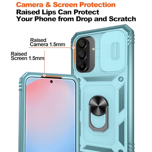 Coque de protection de qualité militaire pour Samsung A56 robuste verte - 4