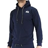 Bõa Esportes Sudadera con Capucha, Hombre, Azul, Small