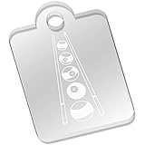 Azeeda 'Pool Balls & Cue' Laser-Engraved Clear Acrylic Keyring/Keychain/Key Fob/Bag Tag (AK00039361)
