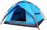 2~3 Personas Campaña Camping Tiendas - Toogh4 Estaciones Pop-Up Tienda de Campaña Multifuncional Impermeable Doble Capa Automático Hidráulica Tienda Ultraligero al Aire Libre senderismo Tiendas de Campaña