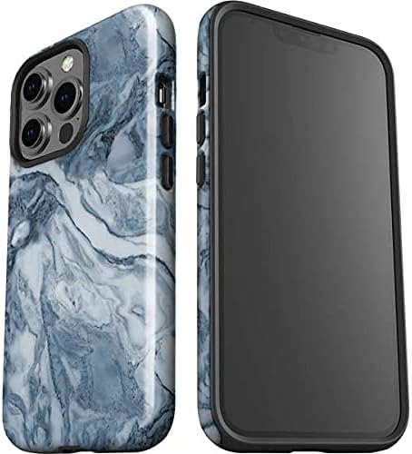 Skinit Impact Phone Case Compatible with iPhone 13 Pro - Ocean Blue Marble Design