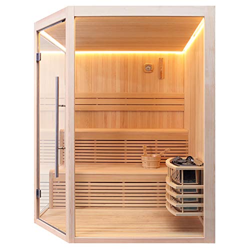 AWT Sauna E1801A Pinienholz/180x180/9kW Cilindro – Bild 3