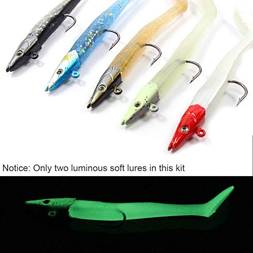 Croch Set da 10 pesci in gomma, 11 cm, 18,5 g, per...