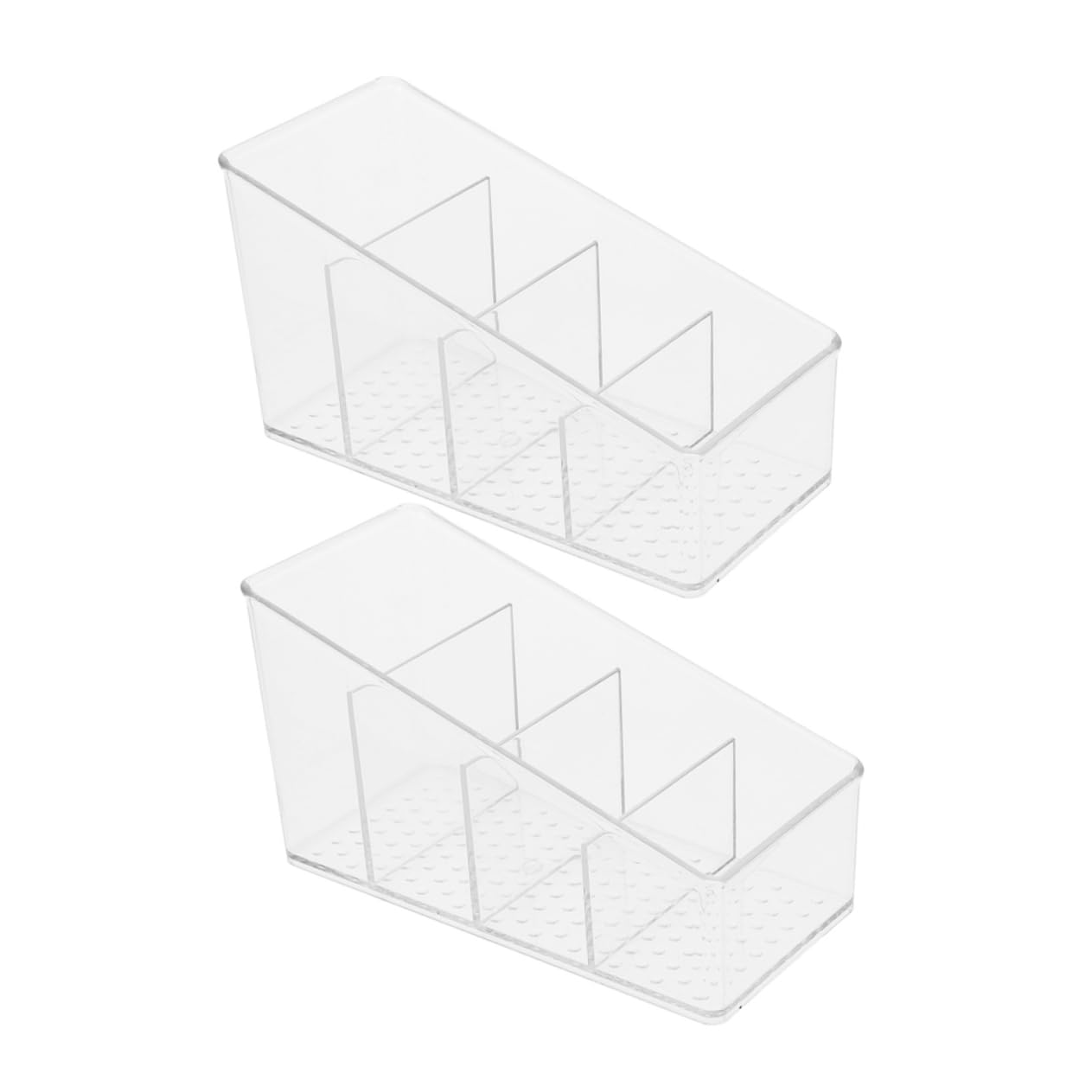 AUTSUPPL Tea Bag Organizer 2-piece Sugar Packet Holder Divided Case for Easy Access