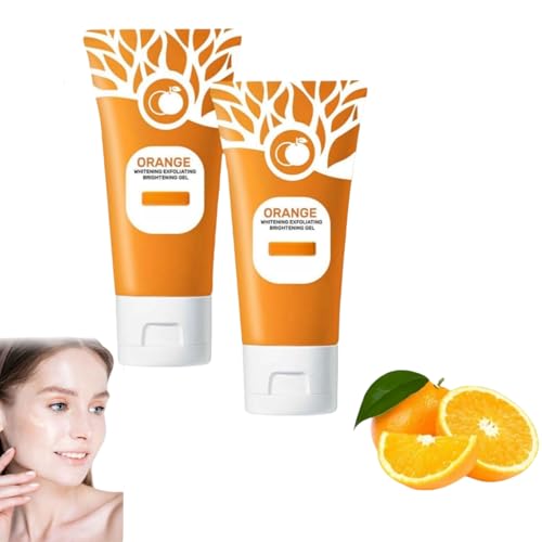 JLJKNC Gel Exfoliante Facial y Corporal de Naranja Hidratación Profunda Limpieza de poros