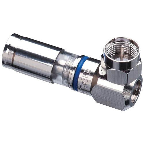 Tripp Lite 92-691 Ideal Rg6 & Rg6 Insite Rtq Plenum 90-Degree F Connector, 5 Pack