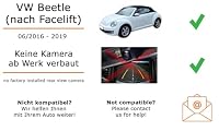Autoradio Einbaupaket für Pioneer MVH-S320BT kompatibel mit VW Beetle Schwarz | Bluetooth USB – Ansicht 2