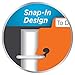 Avery Snap-in Bookmark Plastic Dividers for 3 Ring Binders, 5-Tab Set, Assorted Designs with White Labels, 1 Set (24909)