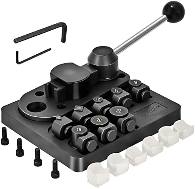 TIRYIUOU Ring Bender Tool for Spoon Rings Ring Bending Tools with Nylon Dies Ring Maker Kit Earring Ring Bending Machine for Jewelry Making