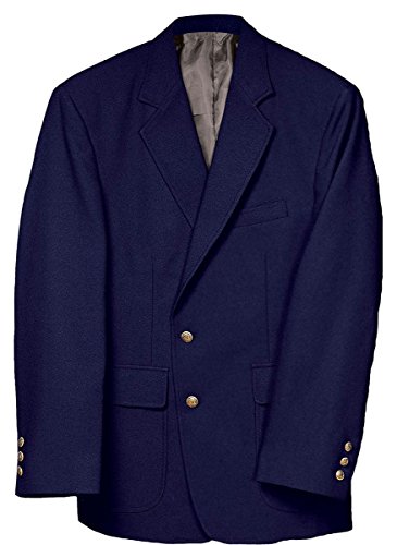 Edwards Garment Men's Classic Two Button Single Breasted Blazer, Navy, 38