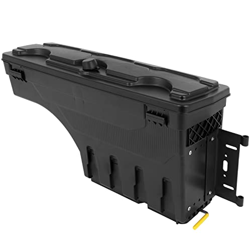 SCITOO Truck Bed Tool Box 180° Rotating Storage Tool Box Fit For Ford F-250 F-350 F-450 Super Duty 1999-2016 Right Side Waterproof Black by SCITOO - Used condition - US$82.39