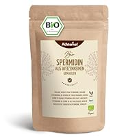 Spermidin aus Weizenkeimen BIO 500g | 400 mg Spermidin pro Kilogramm | Ballaststoffreich und Proteinreich - mit 32g Eiweiß pro 100g | Teilentöltes, fein gemahlenes Pulver | vom Achterhof