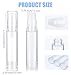 6Pcs Travel Foundation Container, 10ml Clear Airless Pump Bottles Including Lotion and Spray Types for DIY Gel Moisturiser