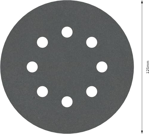 Bosch 5x PRO Plastic and Hard Stone F355 Schleifscheibe (für Beton, Harter Stein, Ø mm, Körnung 400, Professional Zubehör Exzenterschleifer) (Packung mit 2)