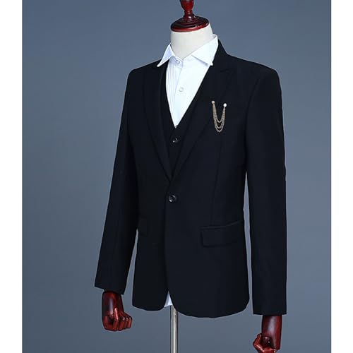 Casual Comfort Blazer for Men Solid Color Wedding Business Suits Notch Lapel Groom Classic Sport Coats3