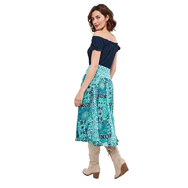 Joe Browns Beachy Shirred Waist Midi Skirt Gonna Bambina Donna