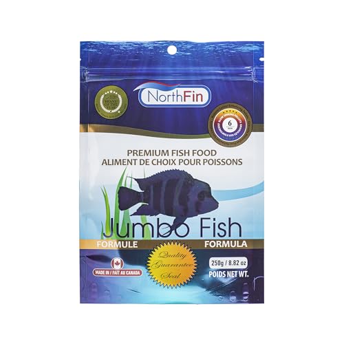Northfin Fish Food Jumbo Formula Slow Sinking Pellets (6mm 250g)