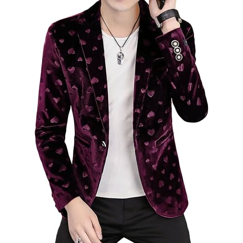 Blazer en velours homme coupe ajustée : l'élégance d'une veste chic
