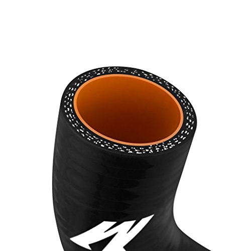 Image of Mishimoto MMHOSE-EVO-UBK Upper Silicone Hose Fits Mitsubishi Lancer Evo 4 /5 /6 1996-2000 Black