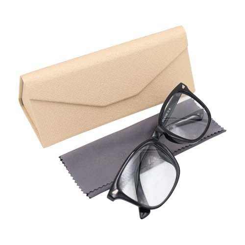 Image of Real Sic Glasses Case for Men and Women - Magnetic Folding Hard Shell Sunglass Holder - Inspired by Solid Color
