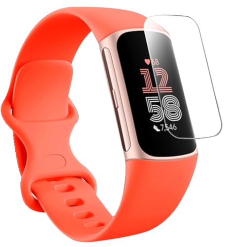 Kepuch Screen Protector Compatible for Fitbit Charge 6 - Water Coagulation Membrane 2 Pack