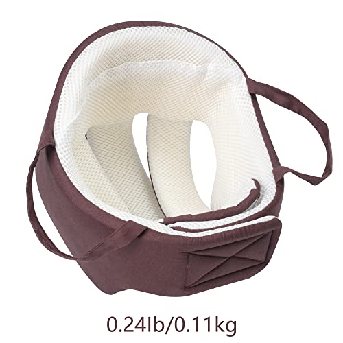 Thick Protection Helmet for Elderly Youth Kids Adults,Head Protection for Elderly Falls,Soft Helmet for Epilepsy Seizures Prevent Head Injuries,Safety Bump Cap,for Home Gardening (Coffee Mesh Inner) by Cepairng - Image 2