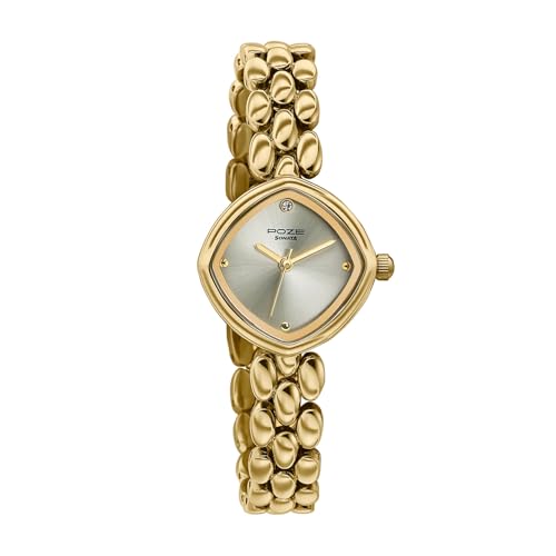 Image of Sonata Poze 9 with Quartz Analog with SS Solid Link Strap Watch for Women