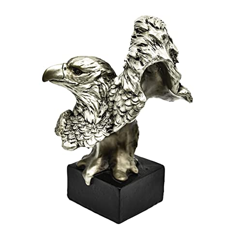 Eagle Statue & Sculpture American Bald Eagle Office Decor For Men Eagle Bust & Head Statue For Home Desk (Silver) #TOP5