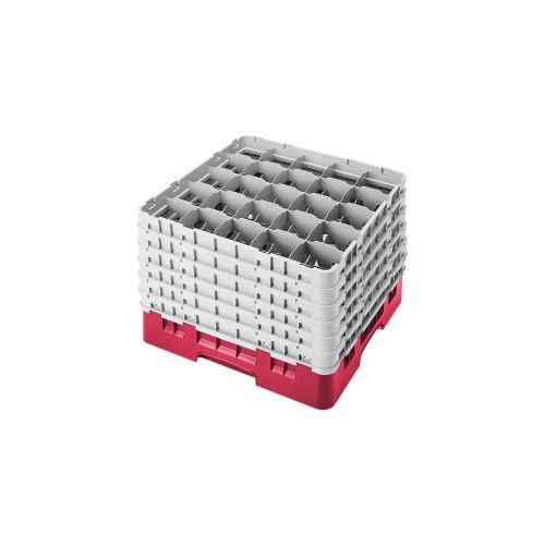 Camrack Glass Rack, W/6 Extenders, Full Size, Low Profile, 25 Compartments, 3-1/2'' Max. Dia., (2 Pieces/Unit)