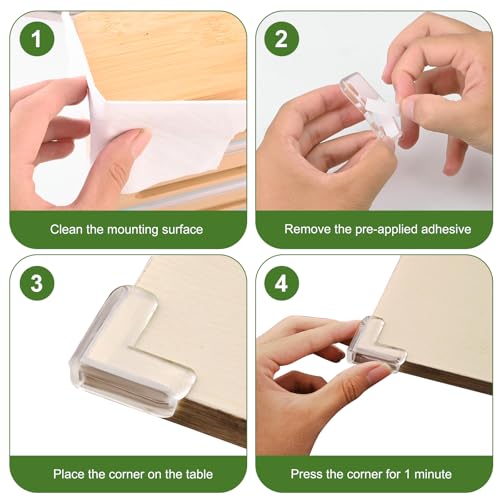 Image of 36 Pack Corner Protector Baby, Clear Baby Proof Corners and Edges Furniture Corner & Edge Safety Bumpers Table Corner Covers Protectors and Edge Guards for Baby Proofing, Sharp Edges