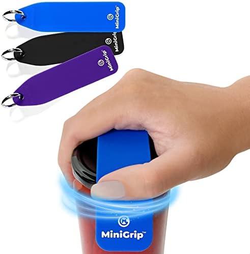 MiniGrip Rubber Jar Opener Gripper (3 Pack) – Designed in the USA...