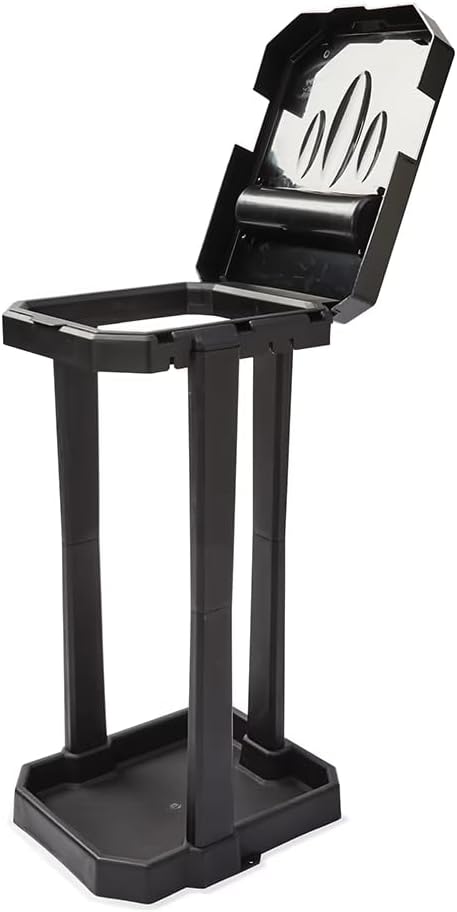 Collapsible Trash Can with Reinforced Legs & 20 Bags – Portable Garbage Bin for Camping, RV, Picnics, Indoor/Outdoor Use, Easy Assembly, Compact Storage, Includes Ground Pegs for Stability