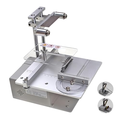 ZHJOPP Mini Sierra de Mesa, Sierra de Escritorio Multifuncional para Cortar, Sierra eléctrica de Escritorio/Amoladora/Taladro/lijadora de Banda, para pulir y lijar.