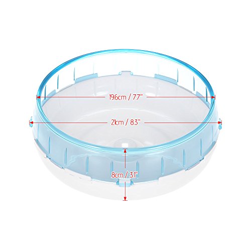 Baugger - 8.3inch Ratos de Hamster Gerbil Rat Roda de Exercício Spinner Silencioso PP Run Disc Toy A
