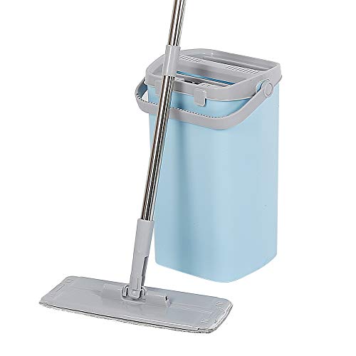Balai Auto Nettoyant Auto Clean Compact Mop - Balai à tête large et pivotante 360° avec Seau Compact à 2 compartiments Nettoyage/Essorage Cover