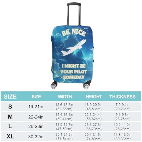 Starry Sky Pilot Travel Suitcase Protector Luggage Cover Protective Washable Anti-scratch Baggage Cover2