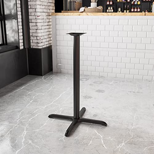 Flash Furniture Beverly 30'' X 30'' Restaurant Table X-Base With 3'' Dia. Bar Height Column #TOP25