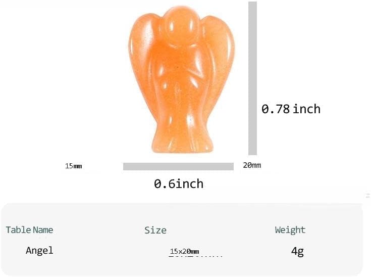 Miniatura 2 de 50 unidades de cristales a granel cristales de liquidación al por mayor y figuras de ángel curativo ángeles de bolsillo 50 unidades de 078 pulgadas