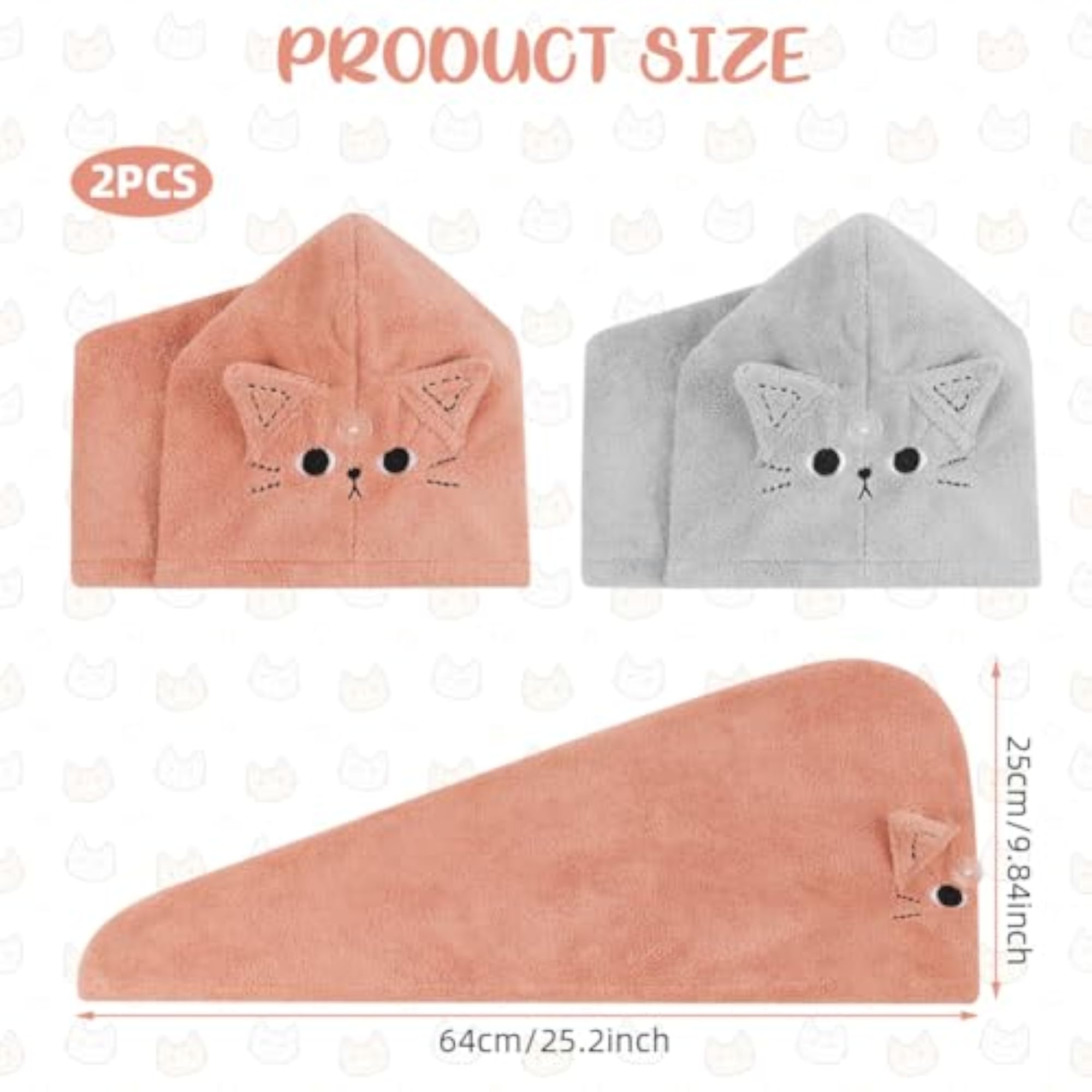 Super Absorbent Microfiber Hair Towel for Women