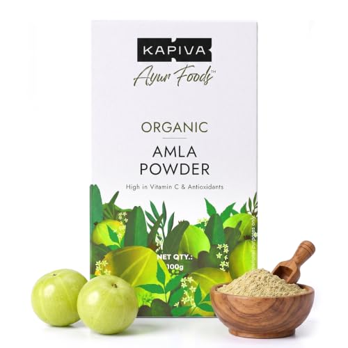 Kapiva Organic Amla Powder is made from 100% natural fruit powder so every scoop is packed with natural Vitamin C & antioxidants.
