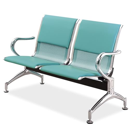 Asiento de recepcion de oficina duradero y banco de sala de espera de 2 plazas