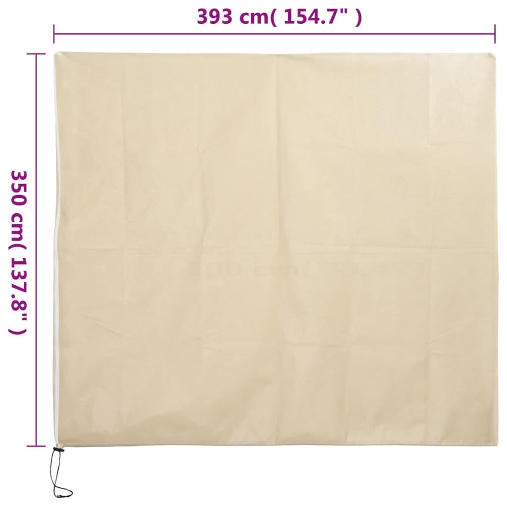 Wintervlies mit Reißverschluss 10 Stück 70 g/m² 3,93x3,5 m Vliesstoff Pflanzen Frostschutz für Garten, Beet, Balkon, Gewächshaus, Schutz vor Frost und Vögeln